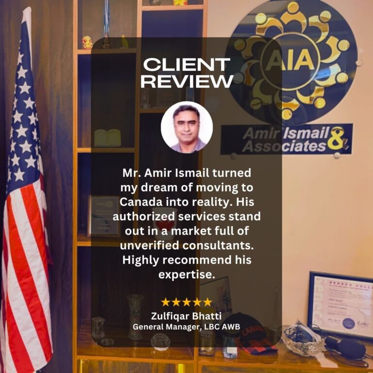 Amir Ismail Licensed Immigration Consultant reviews