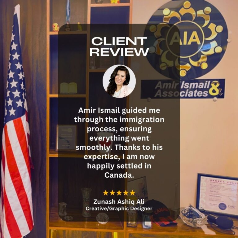 Amir Ismail Licensed Immigration Consultant reviews