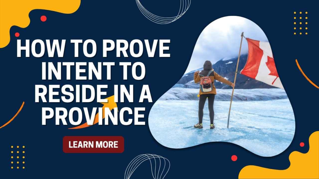 PNP intent to reside proof