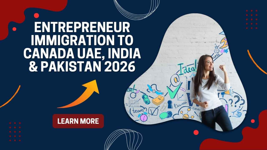 Entrepreneur Immigration to Canada UAE, India & Pakistan 2026