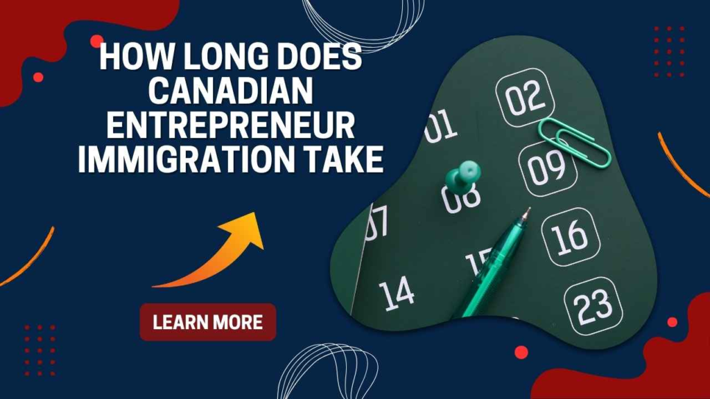How Long Does Canadian Entrepreneur Immigration Take