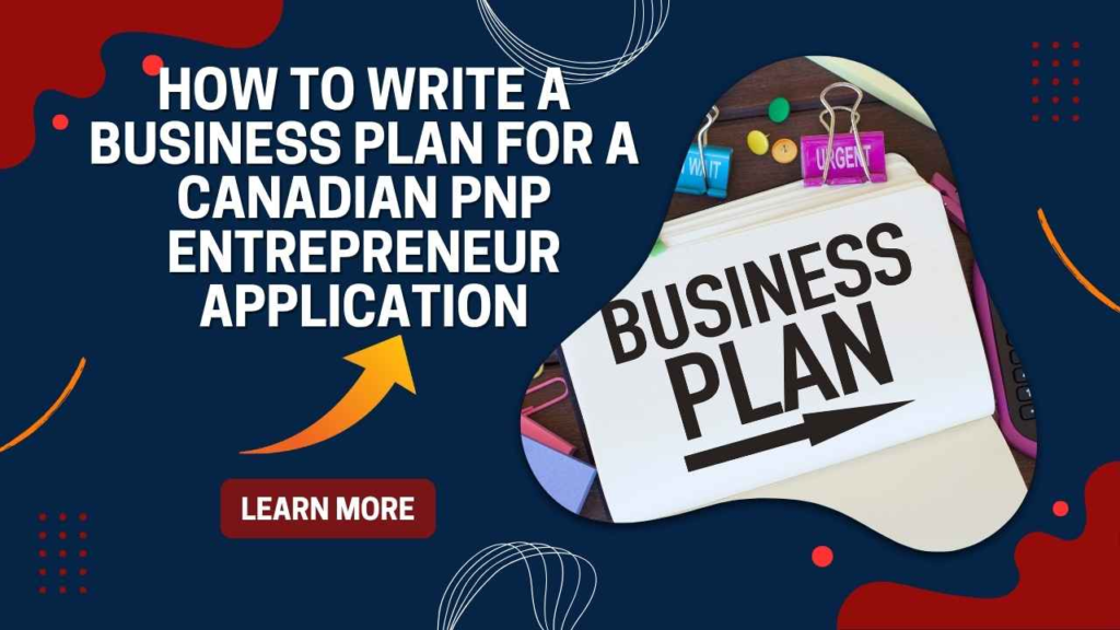 PNP Entrepreneur Business Plan Canada