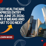 Latest Express Entry Healtchare draw