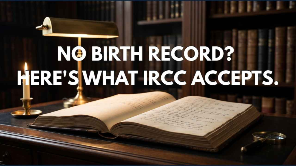 Ancestor Birth Record Missing What documents IRCC accepts as Alternatives