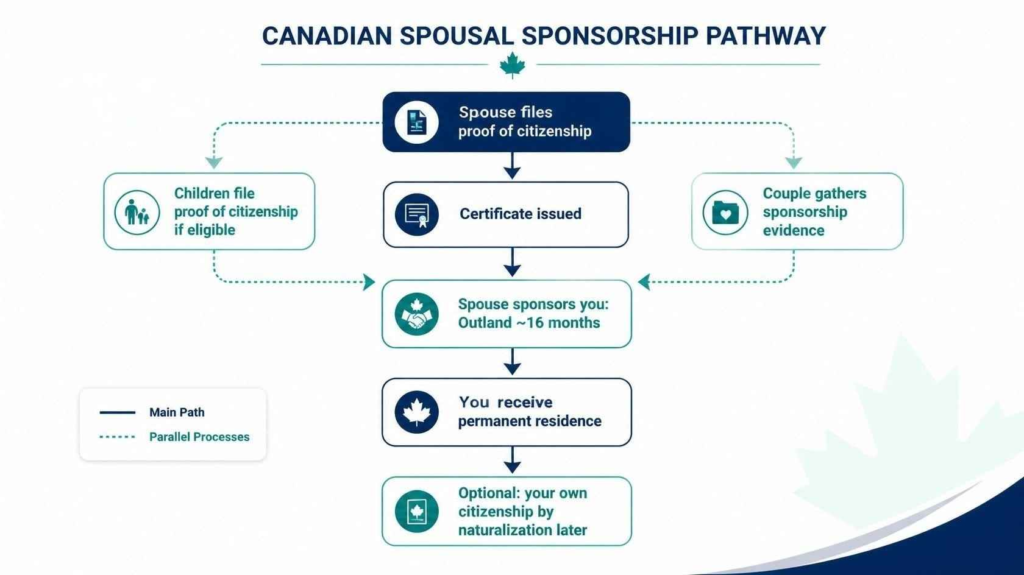 Spouse Is a Canadian Citizen by Descent how can you apply for PR