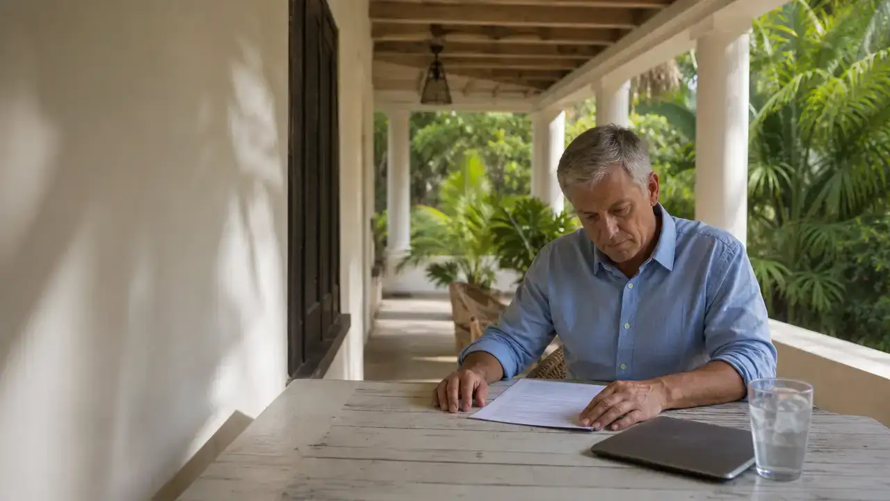 Investor reviewing documents for an Antigua and Barbuda citizenship by investment application