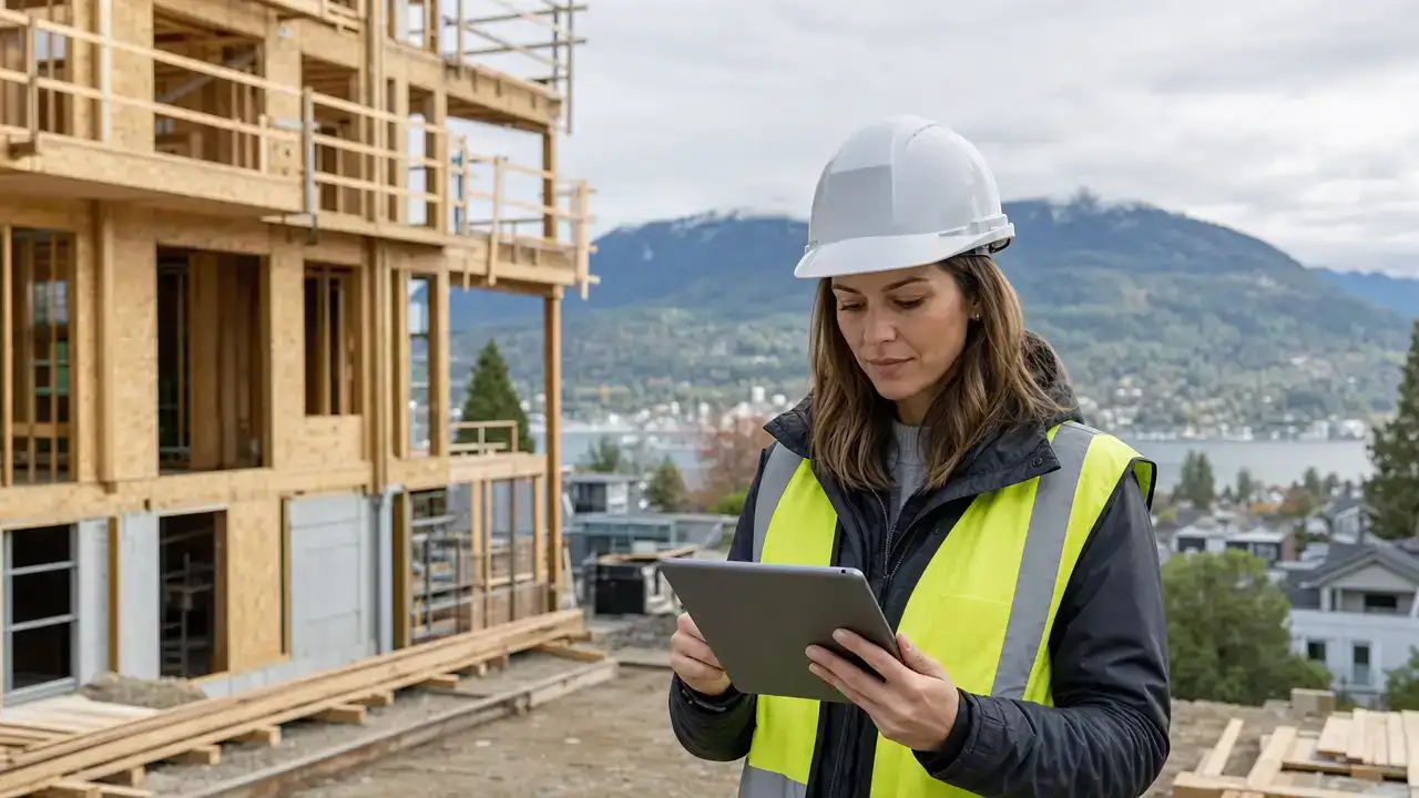 Construction site supervisor in Vancouver applying through the BC PNP Build priority