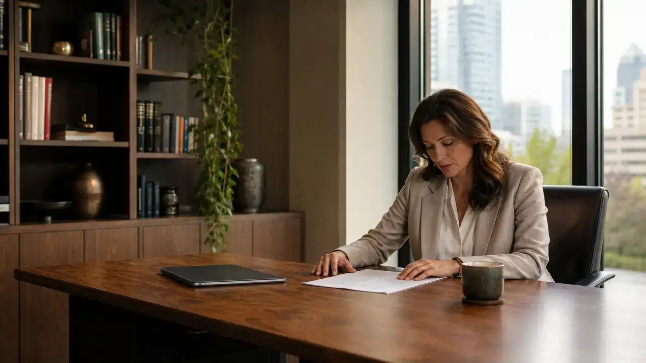 Investor reviewing documents for a citizenship by investment application