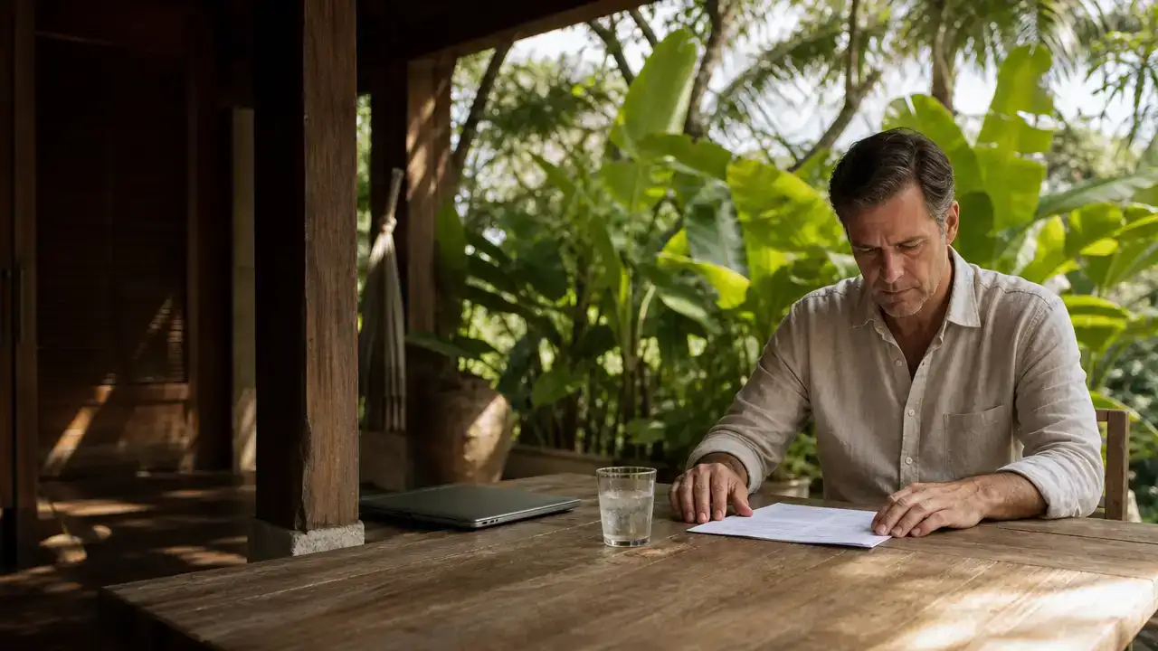 Investor reviewing documents for a Dominica citizenship by investment application