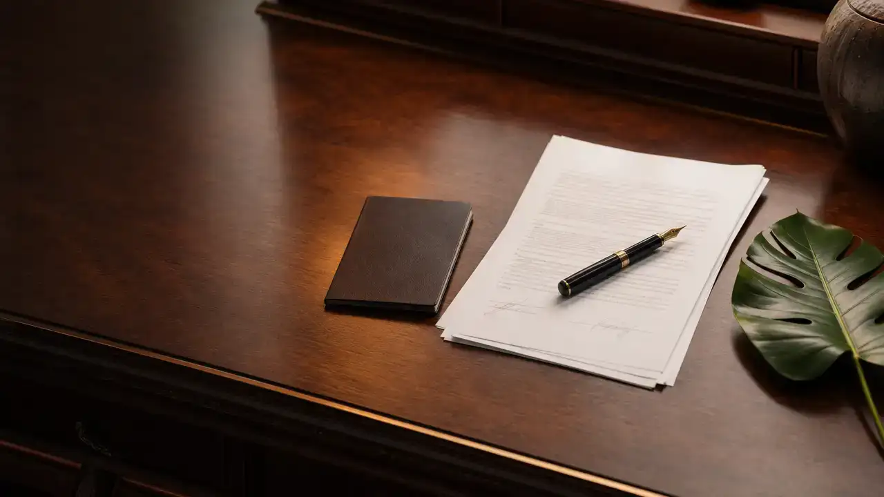 Passport and signed documents for a Dominica citizenship by investment application