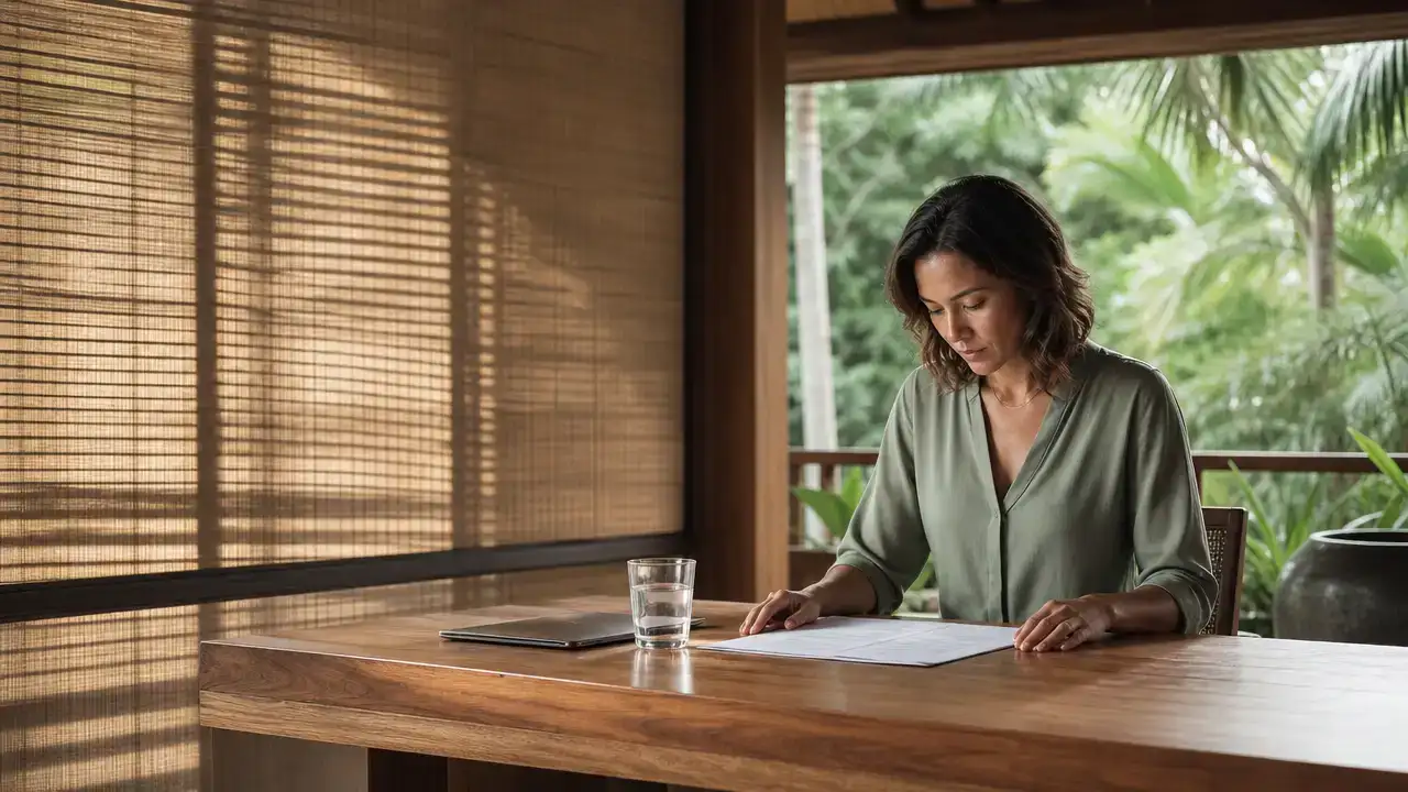 Investor reviewing documents for a Nauru citizenship by investment application