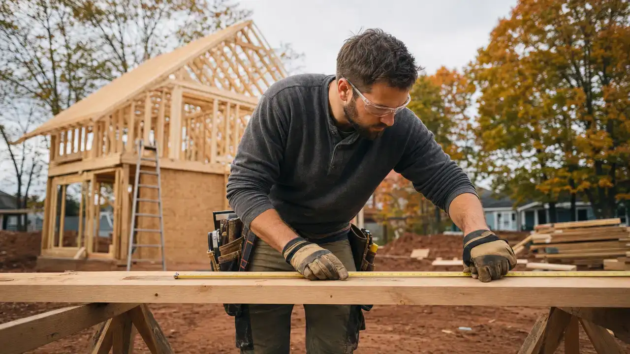 Carpenter at a Moncton construction site applying through the New Brunswick PNP