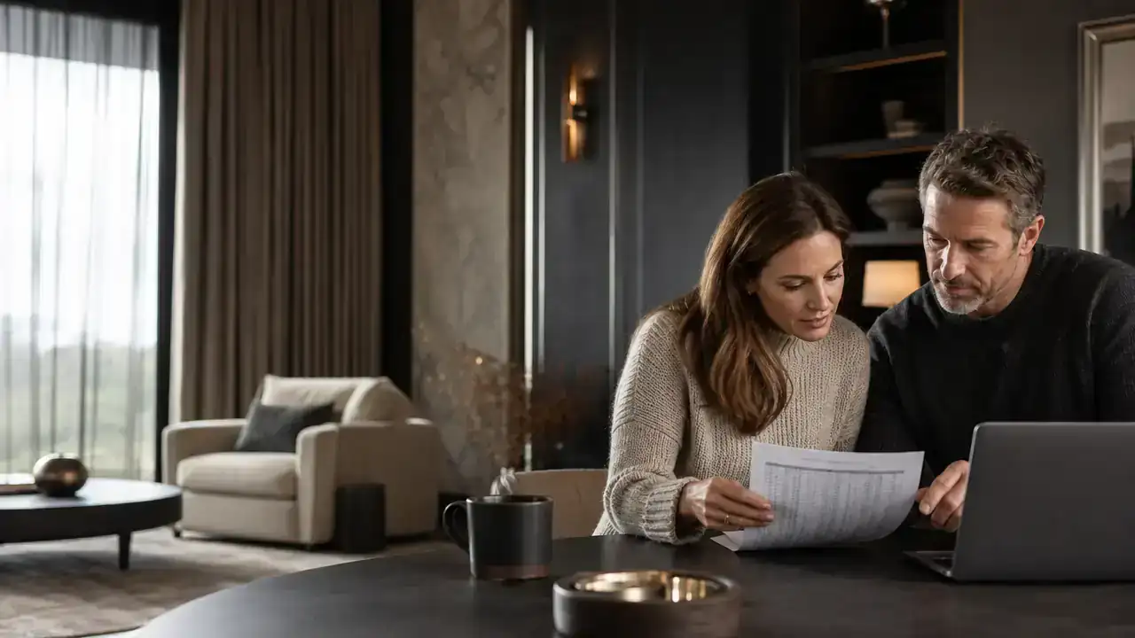 Two people comparing an AAIP score sheet