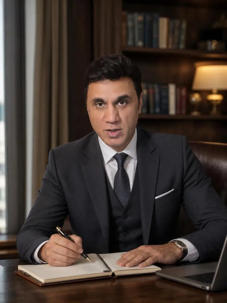 Amir Ismail, RCIC R412319, founder of Amir Ismail & Associates, at his desk
