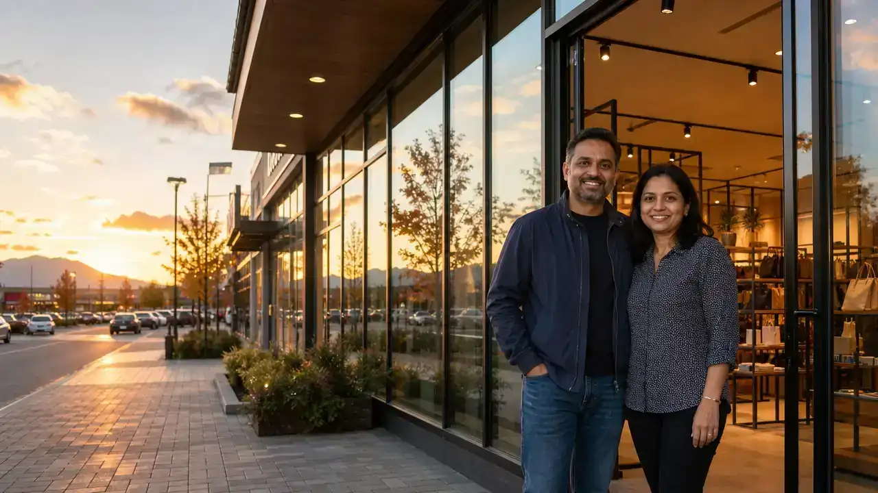 Couple running a Richmond BC retail store after the BC PNP Base Stream