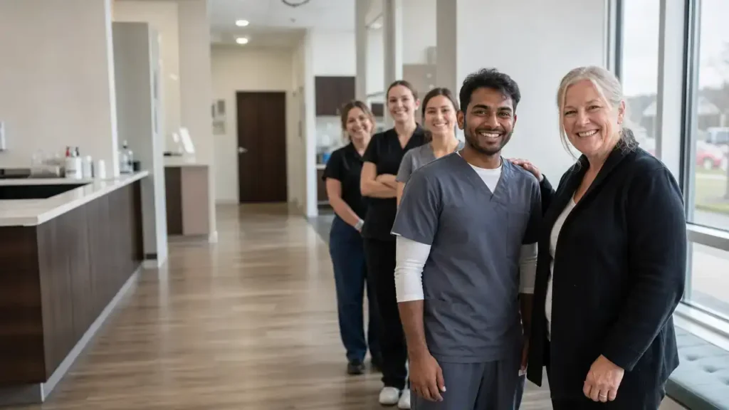 Newcomer welcomed by a designated local employer under the Rural Community Immigration Pilot