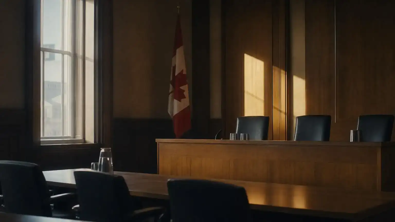 Hearing room for an Immigration Appeal Division appeal