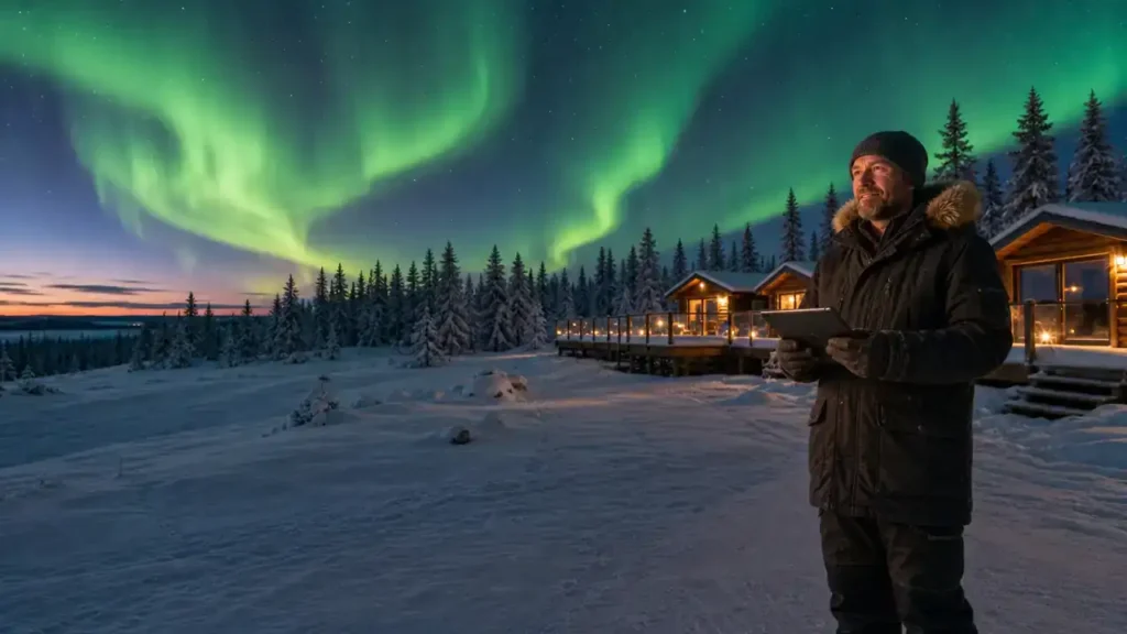 Aurora lodge owner outside Yellowknife under the Northwest Territories Business Stream