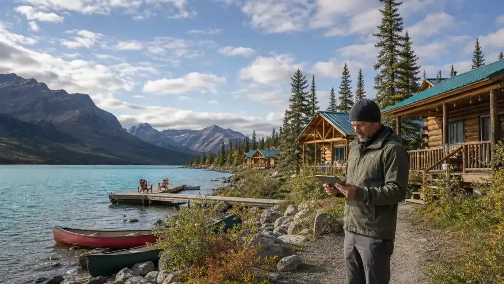 Tourism lodge owner on a Yukon lakeshore under the Business Nominee Program