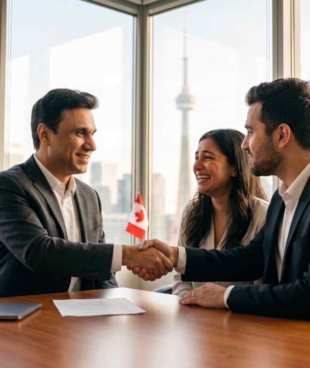 Amir Ismail meeting with Express Entry Canada clients